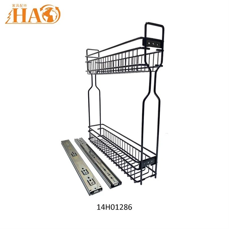 Kitchen Accessories Pull Out Basket Stainless Wire Basket Soft Closing Basket