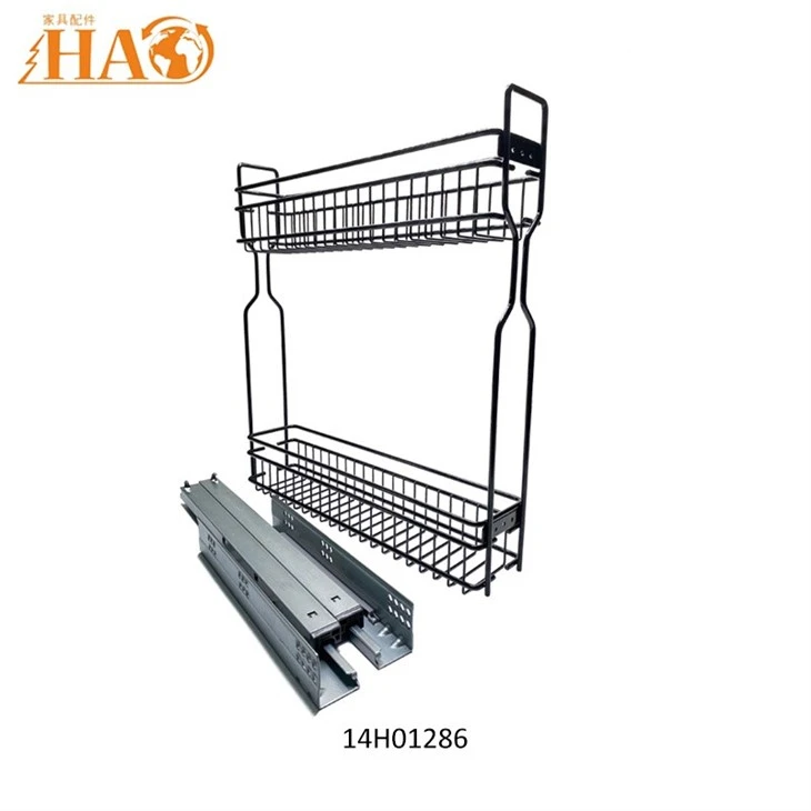 Kitchen Accessories Pull Out Basket Stainless Wire Basket Soft Closing Basket